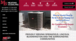 Desktop Screenshot of mb-heating.com